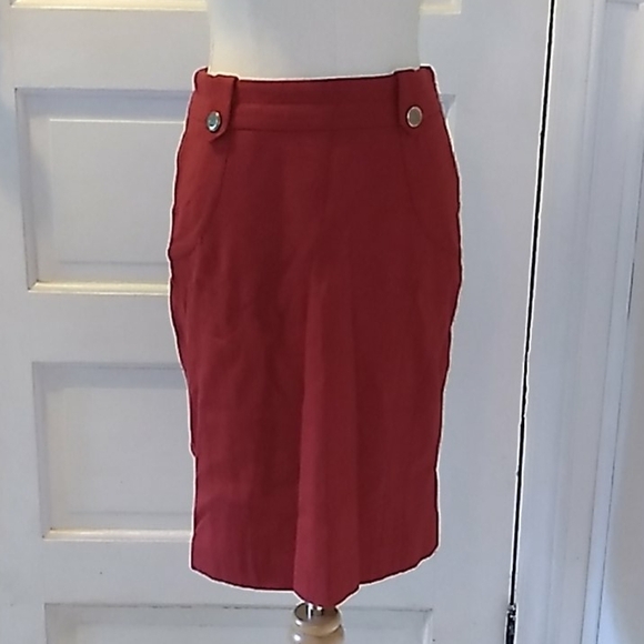 AK Anne Klein red mini skirt - Picture 1 of 3